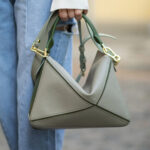 LeCynBay DIY Geometric Leather Bag Kit - Premium Full-Grain Cowhide for Beginners