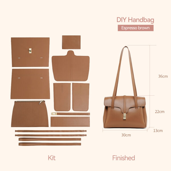 LeCynBay Leather Supple Small Tote Bag DIY Kit