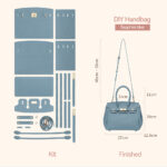 LeCynBay Top Grain Leather Birkin bag DIY Kit