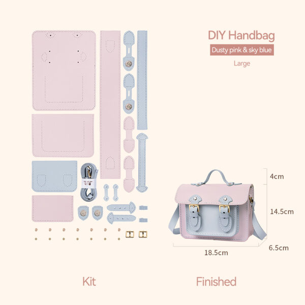 Lady Leather Fashion Crossbody Satchel Bag DIY Kit