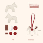 LeCynBaySheep Leather Flying Horse Charm DIY Kits