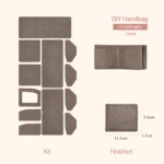 LeCynBay DIY Men's Leather Wallet Kit - Full Grain Cowhide Bifold/Trifold with Free Engraving (Father's Day Gift Idea)