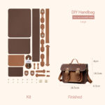 Lady Leather Fashion Crossbody Satchel Bag DIY Kit