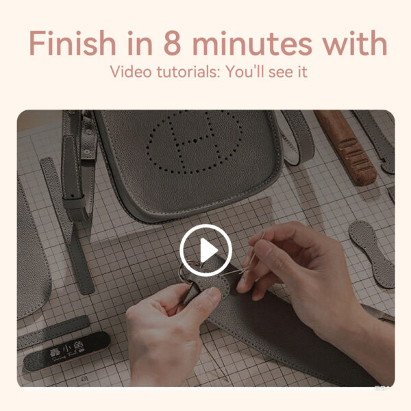 LeCynBay Full Grain Leather Mini Eveline Bag DIY Kit