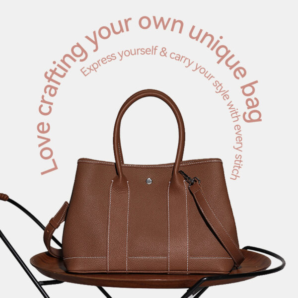 LeCynBay Top Grain Leather Inspired Garden Handbag DIY kit