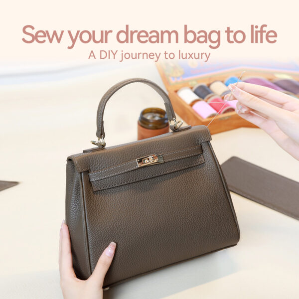 LeCynBay Top Grain Leather New Kelly Bag DIY Kit