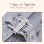 LeCynBay DIY Leather Lunch Box Bag Kit – Premium Full-Grain Cowhide, Customizable Unisex Tote