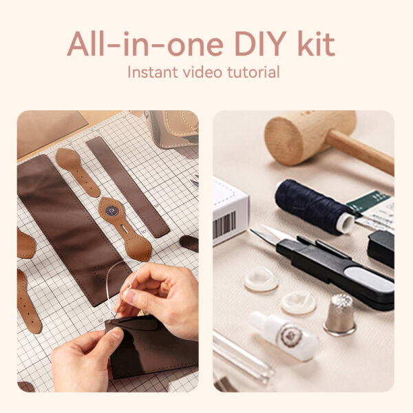 Lady Leather Fashion Crossbody Satchel Bag DIY Kit