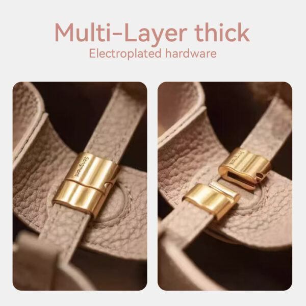 Top Grain Leather Lady Picotin Lock Totes Bag DIY Kit