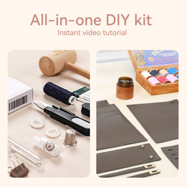 LeCynBay Top Grain Leather New Kelly Bag DIY Kit