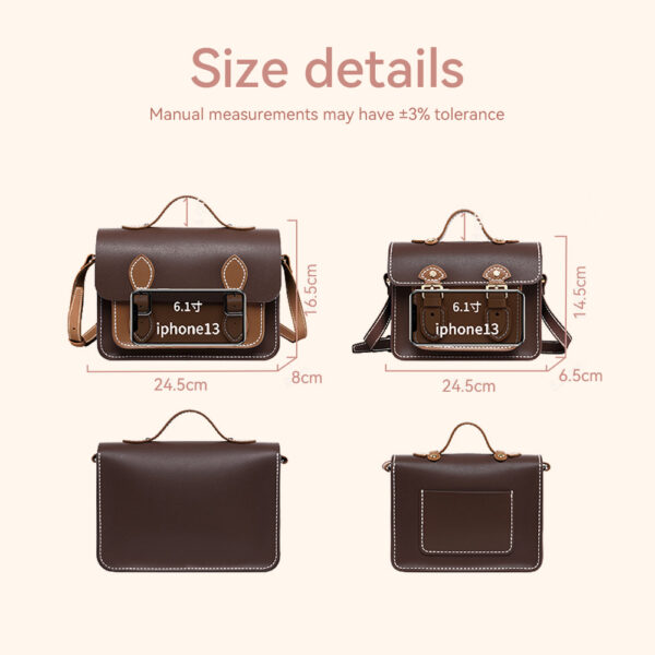 Lady Leather Fashion Crossbody Satchel Bag DIY Kit
