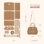 LeCynBay Top Grain Leather Birkin bag DIY Kit