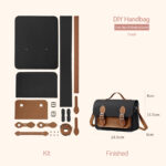 Lady Leather Fashion Crossbody Satchel Bag DIY Kit