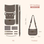 LeCynBay Top Grain Leather Jypsiere Crossbody Bag DIY Kit