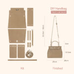 LeCynBay Top Grain Leather New Kelly Bag DIY Kit
