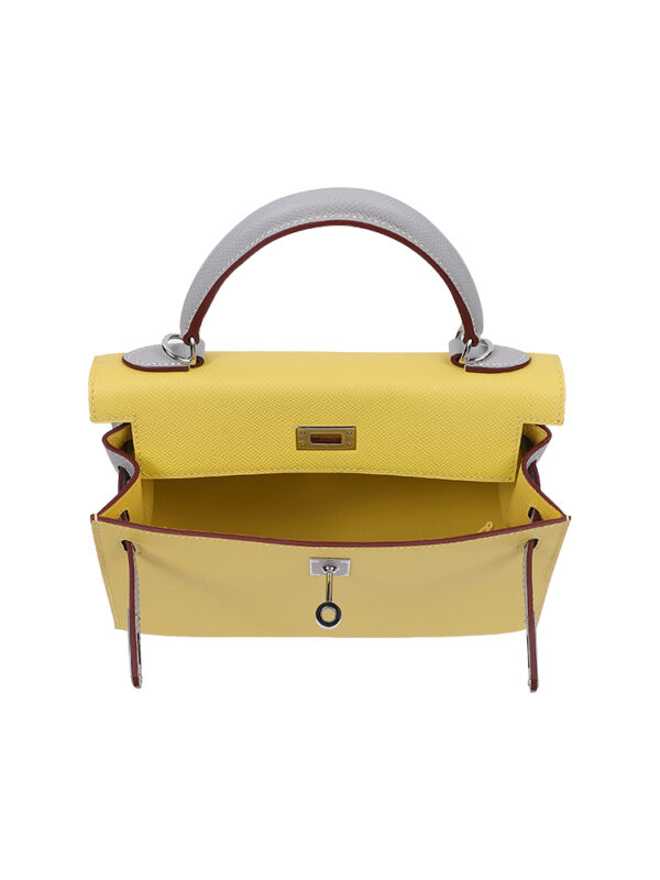 Kelly 25 Sellier in Epsom Leather - Elephant Gray with Silver Hardware