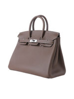 Birkin 25 Handbag in Premium Togo Leather - Etoupe with Palladium Hardware
