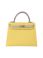 Kelly 25 Sellier in Epsom Leather - Elephant Gray with Silver Hardware