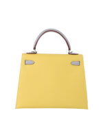 Kelly 25 Sellier in Epsom Leather - Elephant Gray with Silver Hardware