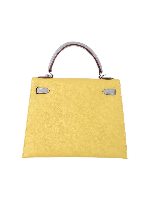 Kelly 25 Sellier in Epsom Leather - Elephant Gray with Silver Hardware