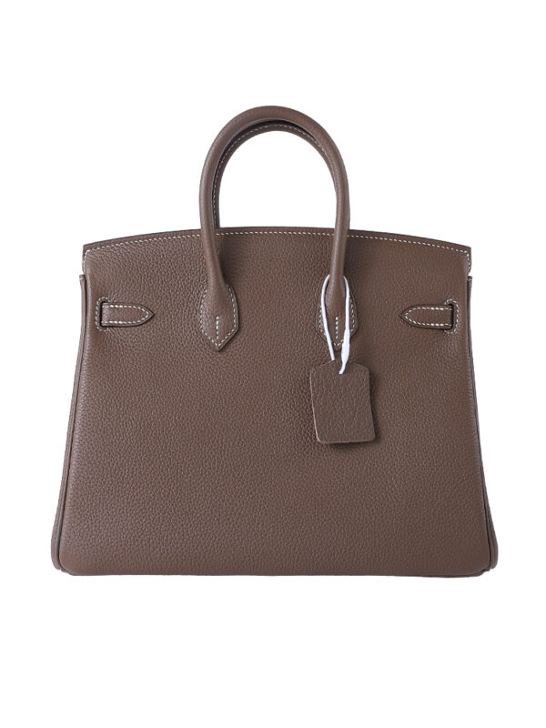Birkin 25 Handbag in Premium Togo Leather - Etoupe with Palladium Hardware