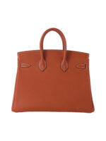 Premium  Birkin25 Imported Full-Grain Togo Leather in Gold Brown