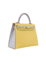 Kelly 25 Sellier in Epsom Leather - Elephant Gray with Silver Hardware