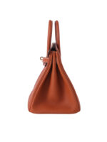 Premium  Birkin25 Imported Full-Grain Togo Leather in Gold Brown