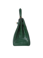 Kelly 28 Retourne in Exotic Siamese Crocodile (Grade A Belly Cut) - Cypress Green with Gold-Tone Hardware