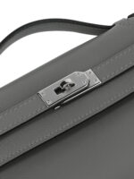 SF Kelly22 Calfskin Bag-Premium Rain Cloud Gray with Signature Silver-Tone Hardware