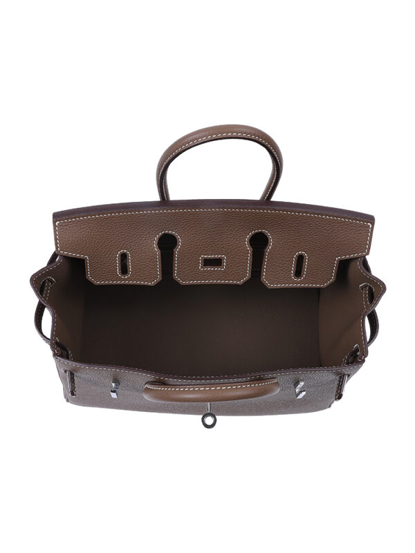 Birkin 25 Handbag in Premium Togo Leather - Etoupe with Palladium Hardware