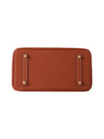 Premium  Birkin25 Imported Full-Grain Togo Leather in Gold Brown