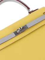 Kelly 25 Sellier in Epsom Leather - Elephant Gray with Silver Hardware