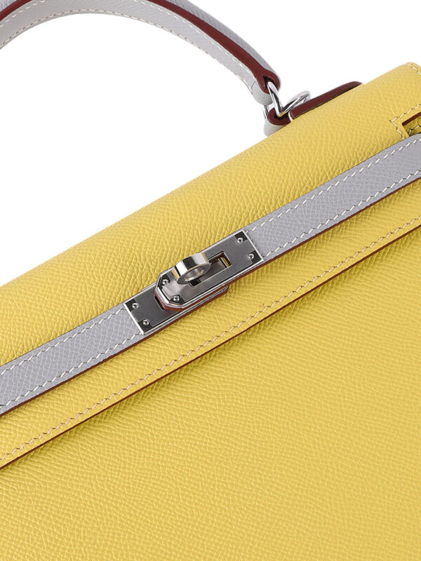 Kelly 25 Sellier in Epsom Leather - Elephant Gray with Silver Hardware