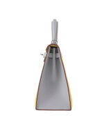 Kelly 25 Sellier in Epsom Leather - Elephant Gray with Silver Hardware