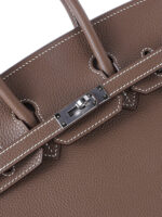 Birkin 25 Handbag in Premium Togo Leather - Etoupe with Palladium Hardware